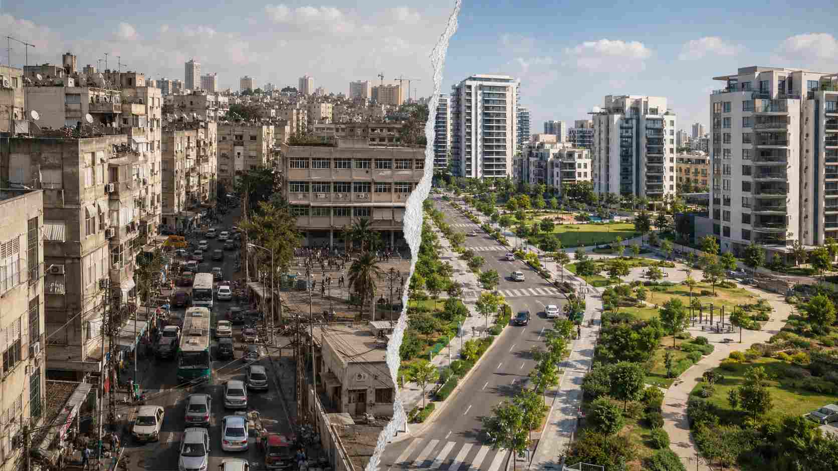 הבדל עירוני בין ישן לחדש